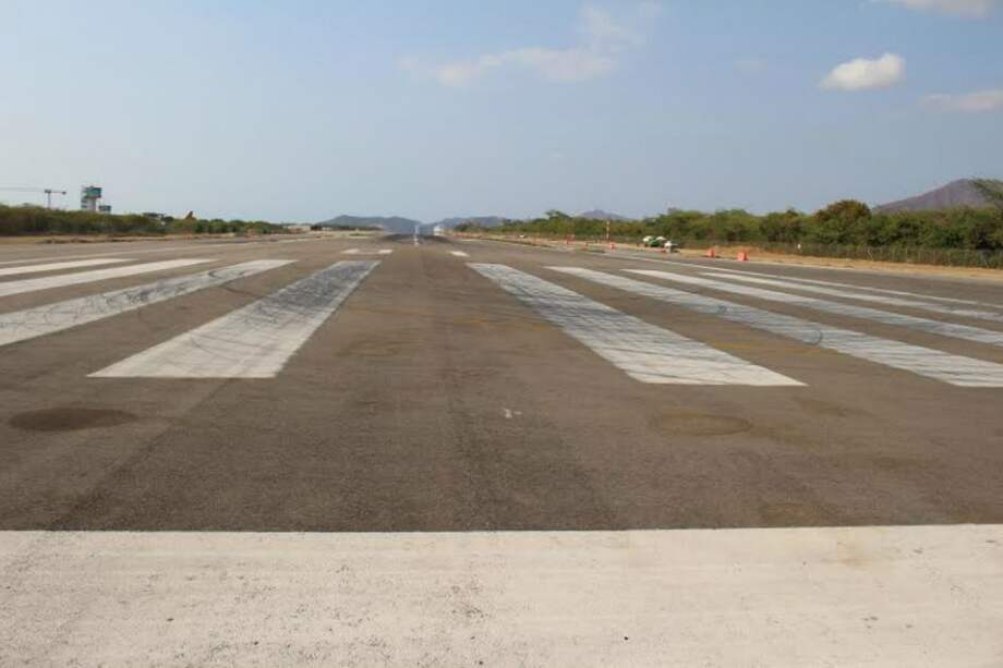 Pista del aeropuerto Simón Bolívar de Santa Marta. / Concesión Aeropuertos de Oriente