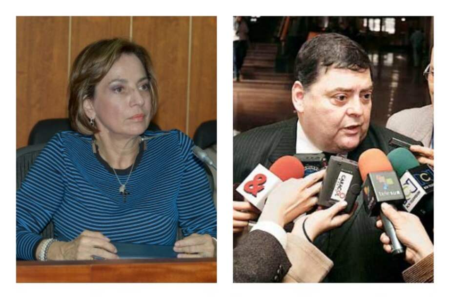 La senadora Teresita García Romero y el exsenador Álvaro García Romero.