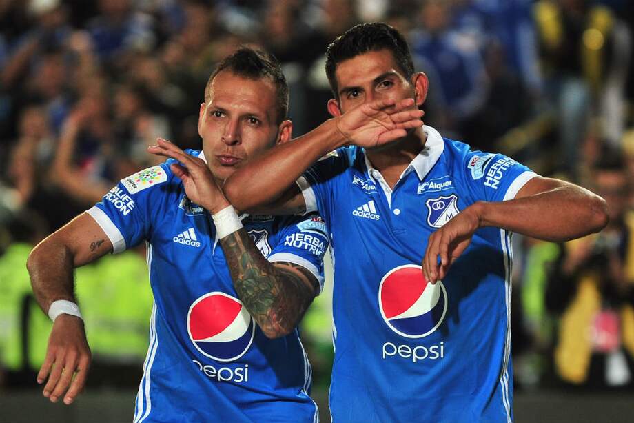 David Silva celebra el gol del triunfo frente a La Equidad. / Óscar Pérez