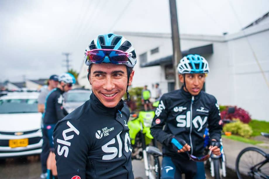 Henao (izqu.) será gregario de Bernal (dere.) en la próxima temporada. / Team Sky
