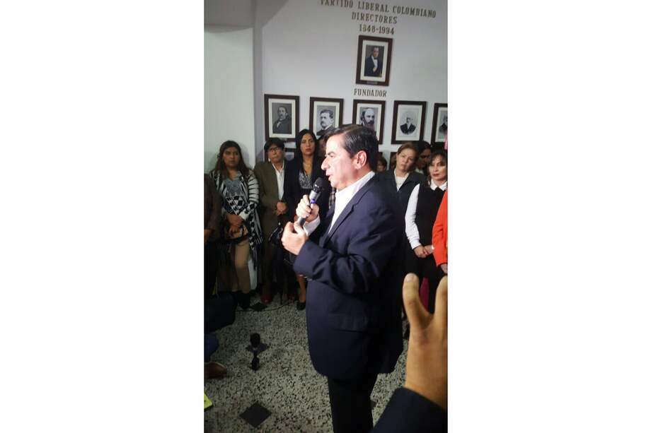 Juan Fernando Cristo durante el lanzamiento de su candidatura presidencial. / Tomada de Twitter