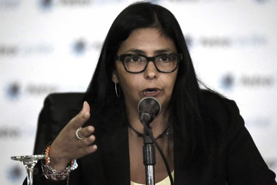 La canciller venezolana, Delcy Rodríguez. / AFP