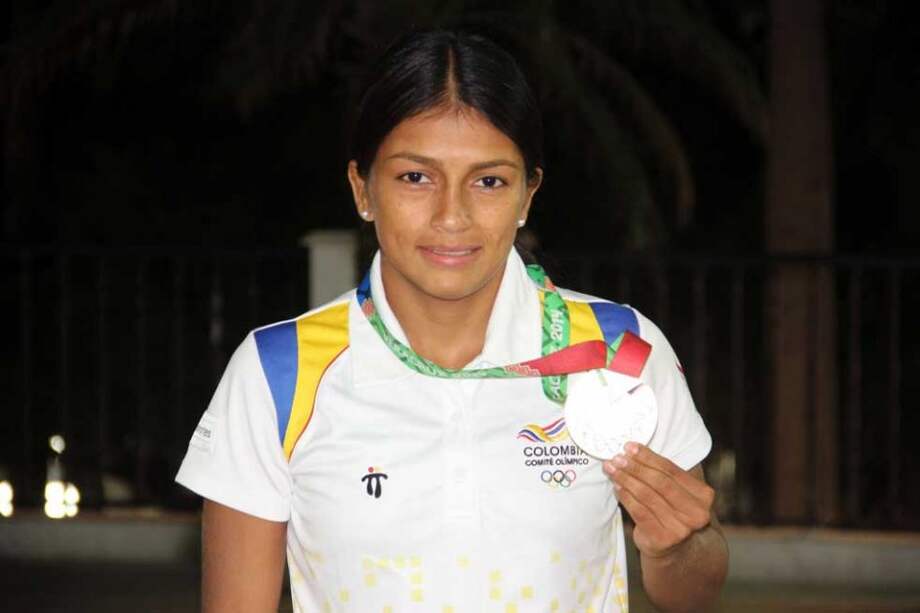 Carolina Castillo, oro en el Grand Prix de lucha. Foto: Comité Olímpico Colombiano