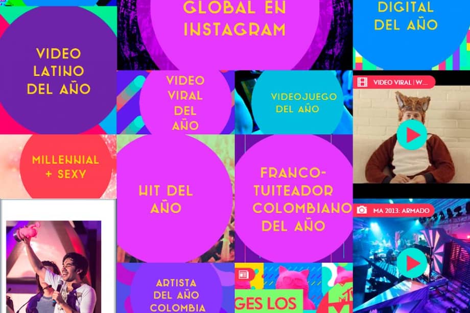 Colombia, protagonista de dos categorías de los Premios MTV Millennial 2014