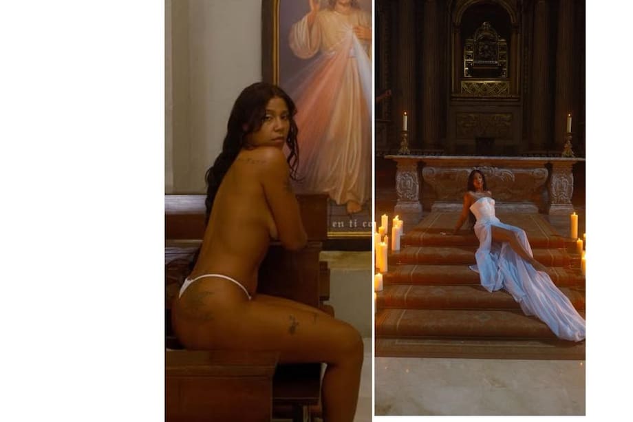 Estas son algunas de las imágenes compartidas por Tokischa en sus redes que han causado polémica