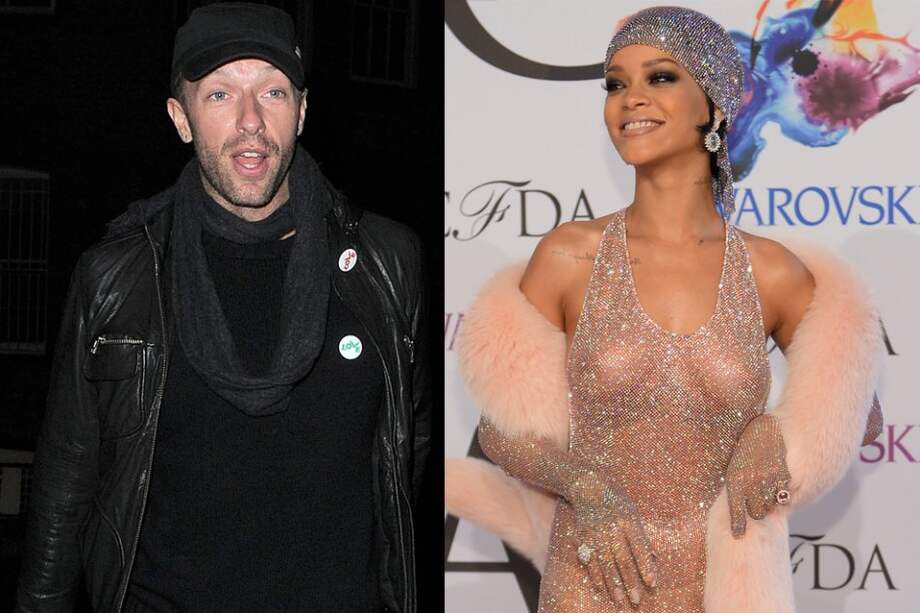 Chris Martin y Rihanna.