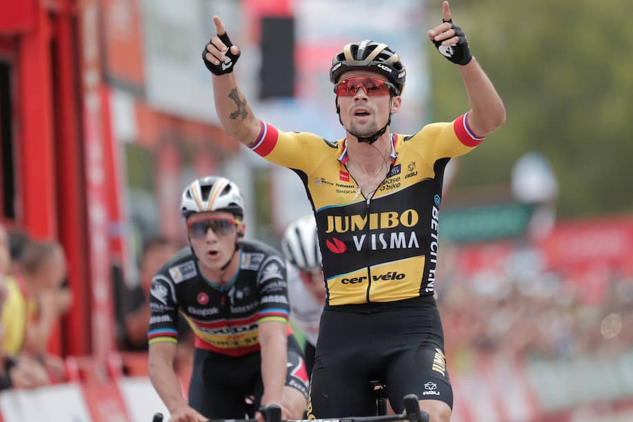 El esloveno Primoz Roglic ganó la octava etapa de la Vuelta a España, disputada entre Dénia y Xorret de Catí, de 165 km de recorrido.