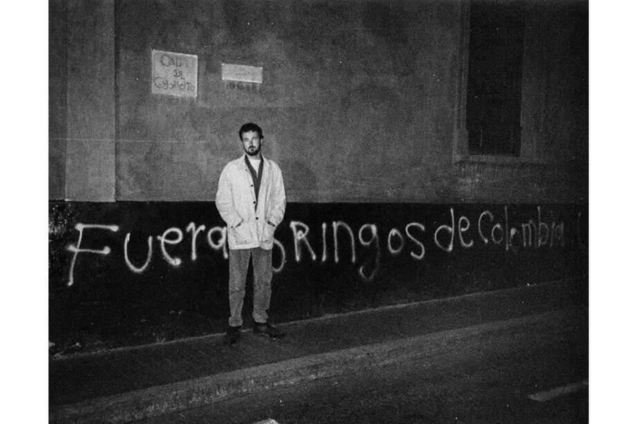 Mark Litwicki en su llegada a Bogotá hace varias décadas. / Cortesía