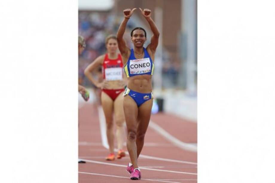 Muriel Coneo, atleta colombiana. Foto: AFP
