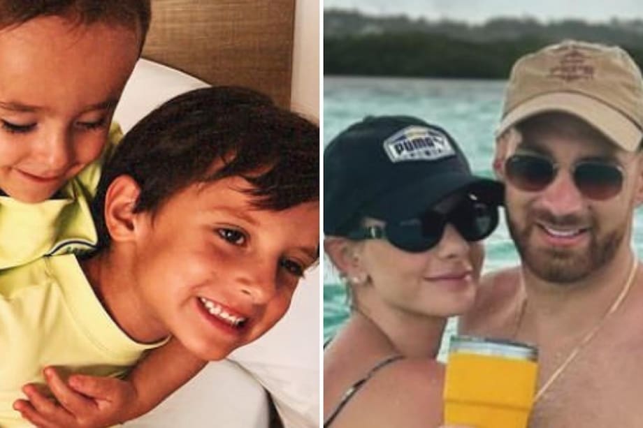 Carolina Cruz llevó por primera vez a sus hijos a san Andrés, la isla de donde es Jamil, su novio.