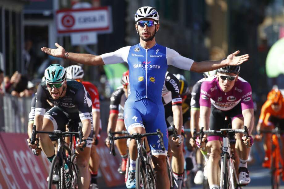 Fernando Gaviria, ciclistas del Quick Step. / AFP