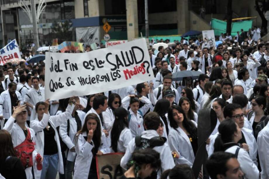 La protesta que se le 'enredó' a los médicos