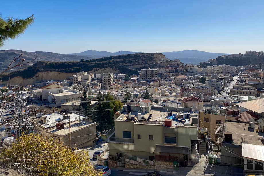 Vista de la localidad de Majdal Shams, en los Altos del Golán, ocupados por Israel.