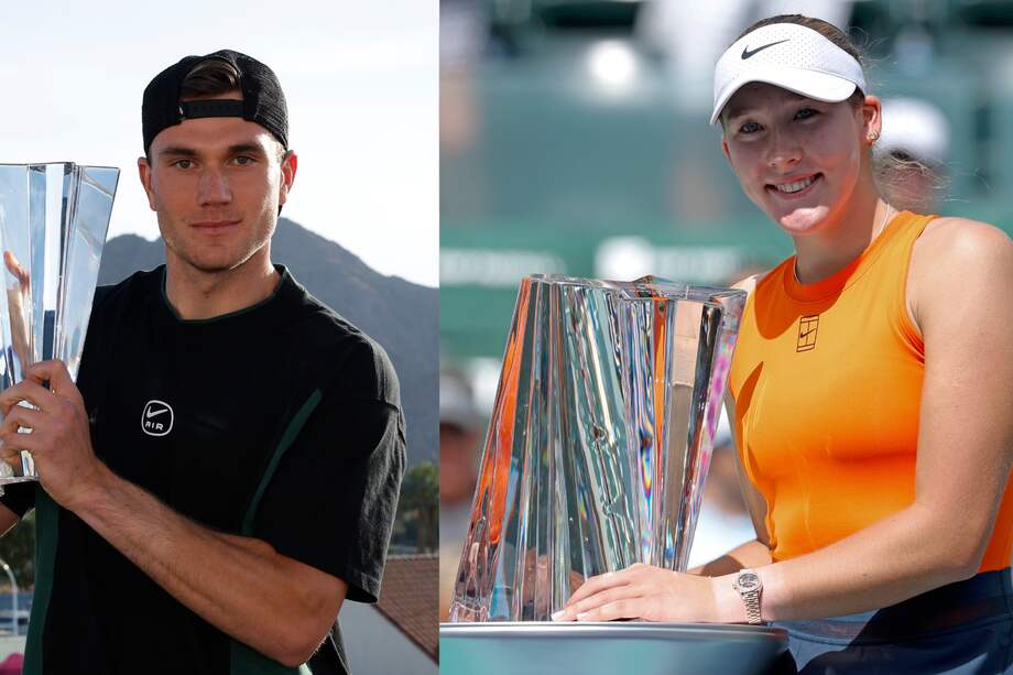 Draper y Andreeva, campeones de Indian Wells 2025.