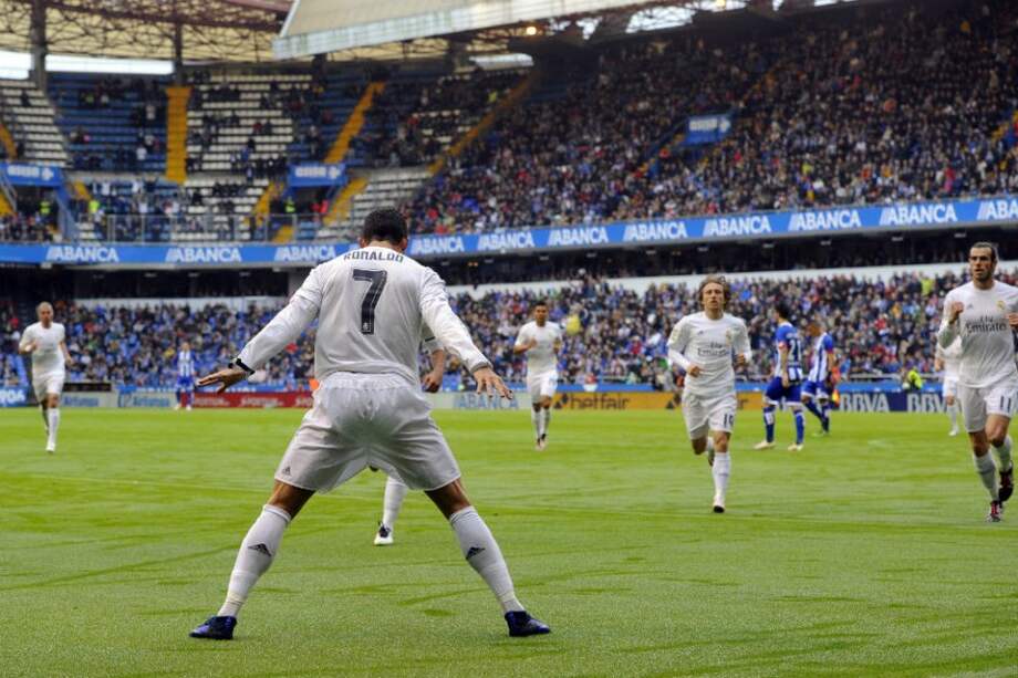 Cristiano Ronaldo marcó el primero del Real Madrid. Foto: AFP