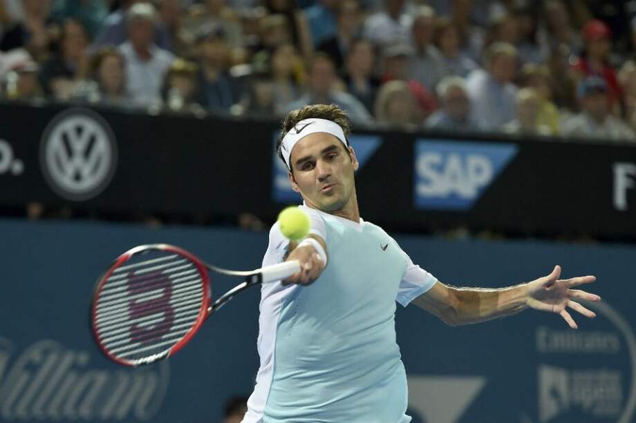 Roger Federer venció a Dimitrov en cuartos de Final en Brisbane. Foto: AFP