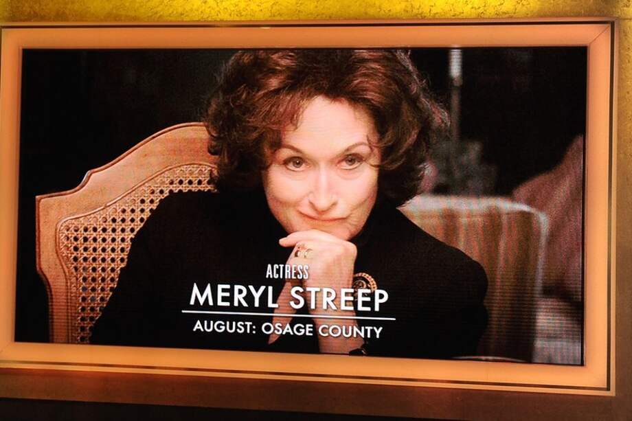 Meryl Streep compite eset año en la categoría de Mejor actriz por su papel de matriarca drogadicta en el sombrío drama familiar "August: Osage County".