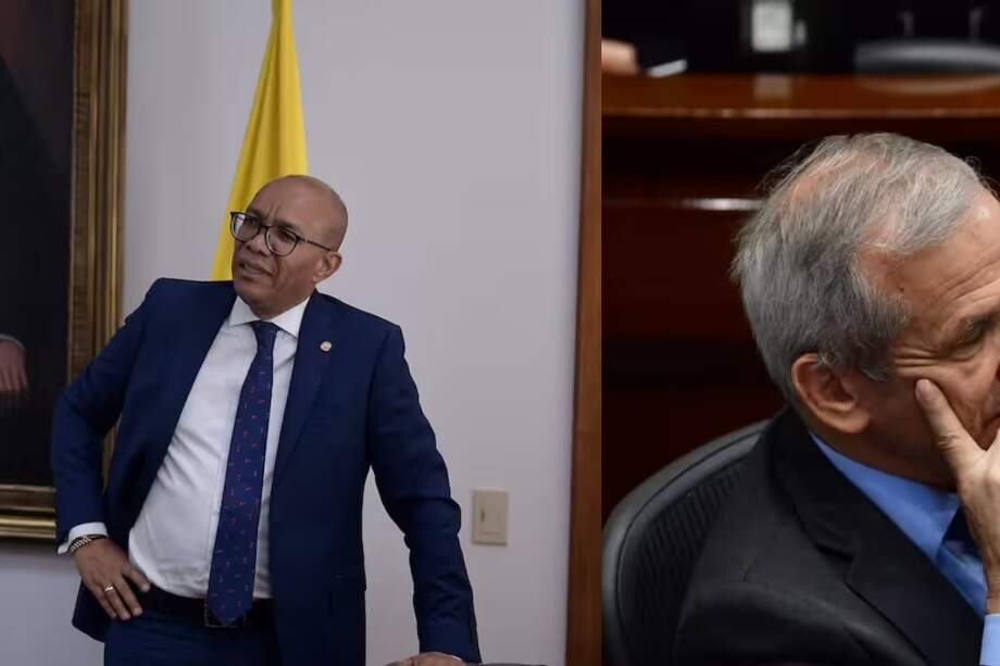 Gerson Chaverra, presidente de la Corte Suprema de Justicia (izquierda). Carlos Ramón González, director nacional de Inteligencia (derecha).