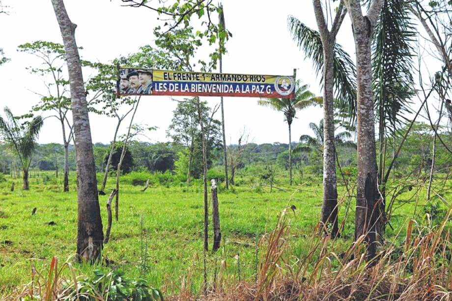 Cartel de la Disidencia del Frente 1 de las Farc en el Guaviare. /Cortesía