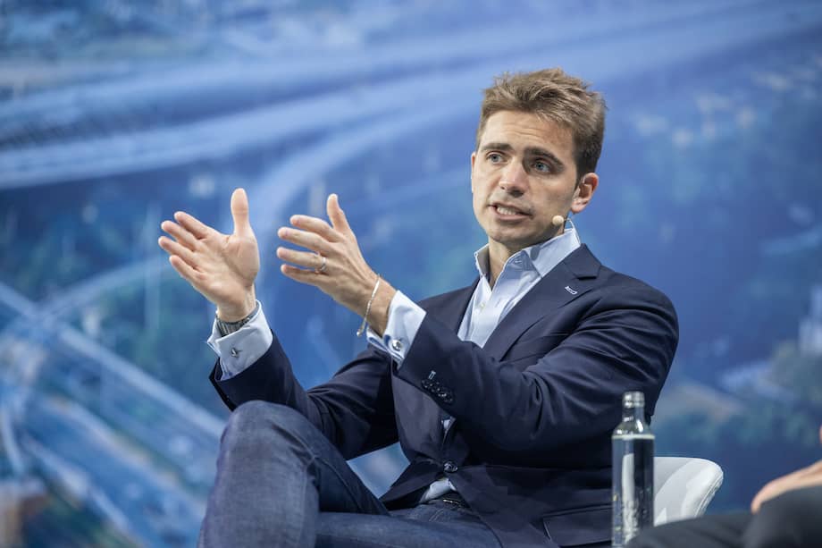 Pierpaolo Barbieri, fundador y CEO de Ualá, durante el Bloomberg New Economy, en Sao Paulo, Brasil, el pasado octubre de 2024.