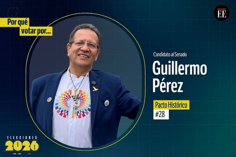Luis Guillermo Pérez es candidato al Senado. Va por el Pacto Histórico.