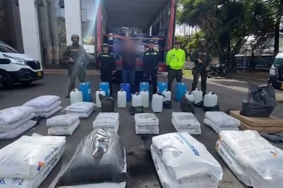 El cargamento iba a ser trasladado a Boyacá.