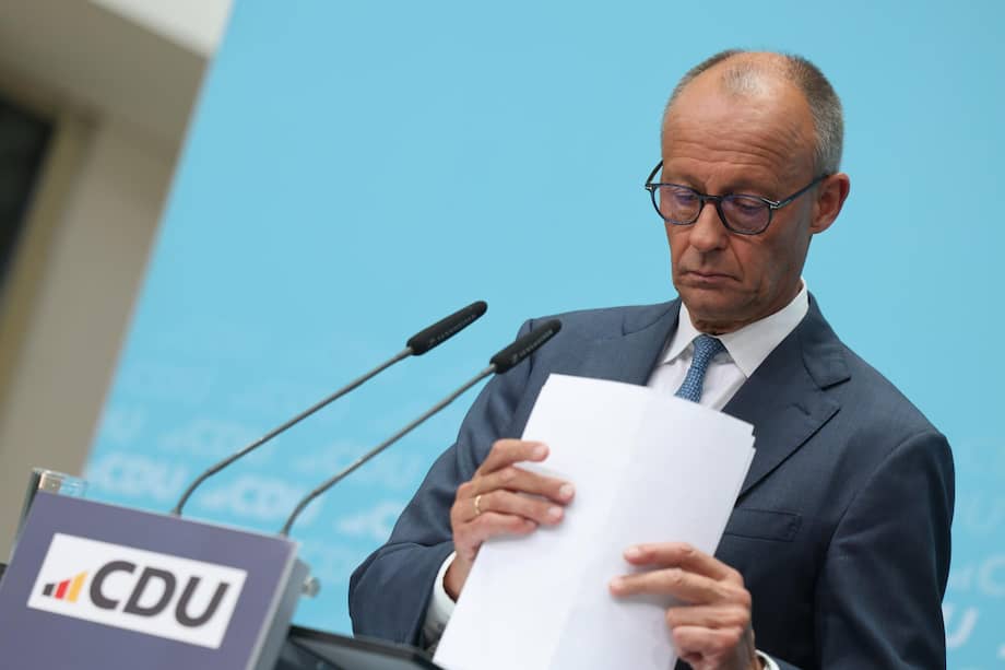 El canciller alemán y presidente de la Unión Demócrata Cristiana (CDU), Friedrich Merz