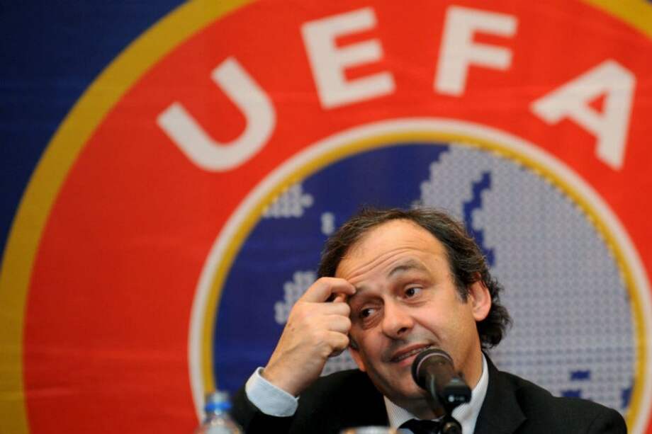 Michel Platini, presidente de la UEFA. / AFP