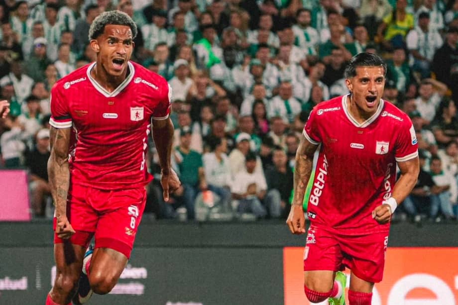 Dylan Borrero celebra su gol.