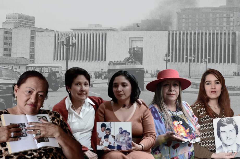Fabiola Hernández, Amelia Mantilla, Alexandra Sandoval, Pilar Navarrete y Alejandra Rodríguez están unidas por los graves hechos ocurridos el 6 y 7 de noviembre de 1985, durante la toma y retoma del Palacio de Justicia.