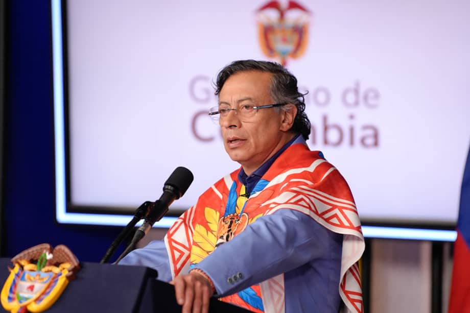 El presidente Gustavo Petro dio su última rueda de prensa en la Casa de Nariño.