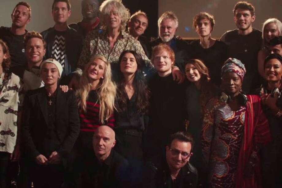 One direction y Chris Martin unidos contra el ébola