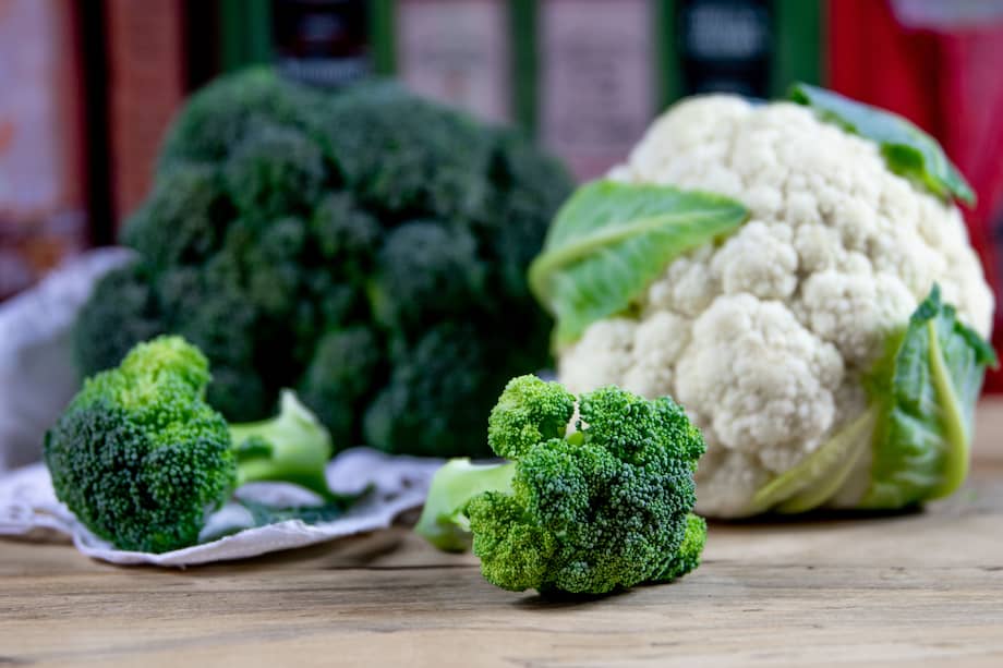 El brócoli y la coliflor son fuente de vitaminas, fibra y antioxidantes para el cuerpo.