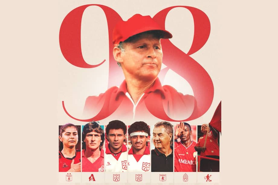 América de Cali celebra sus 98 años de existencia.