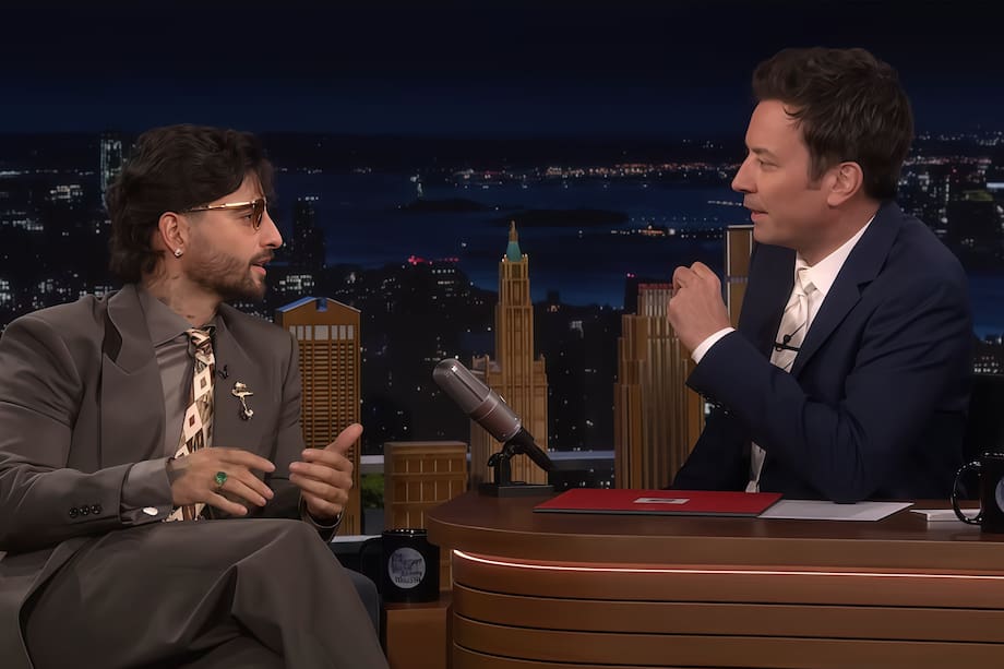 Maluma en 'The Tonight Show Starring Jimmy Fallon', programa de NBC.