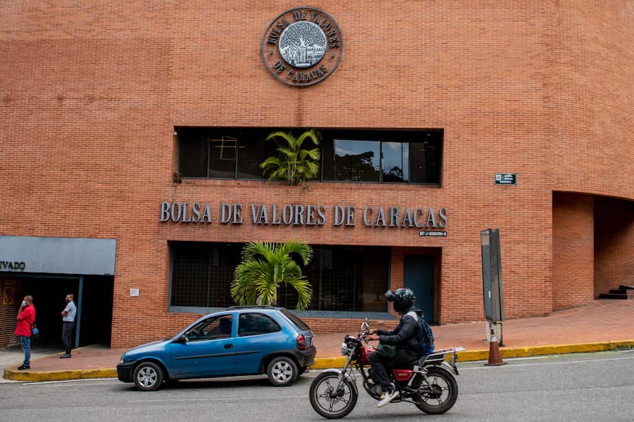 Bolsa de Valores de Caracas en la capital venezolana.