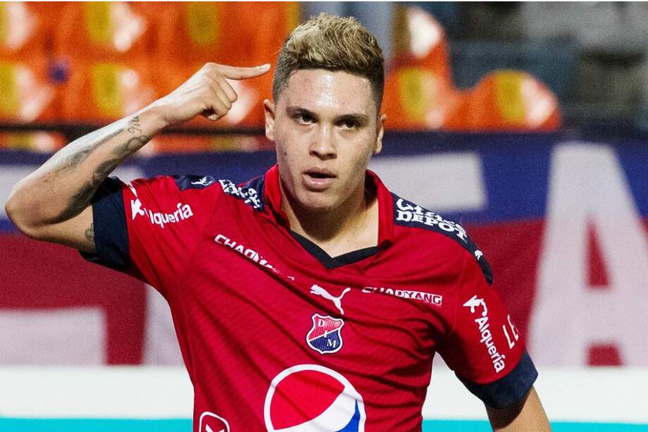 Quintero llegó contra el Cali a su segunda anotación en el torneo. / @DIM_Oficial