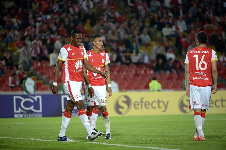 Independiente Santa Fe jugará con su nomina titular esta noche en El Campin. / Pamela Aristizabal