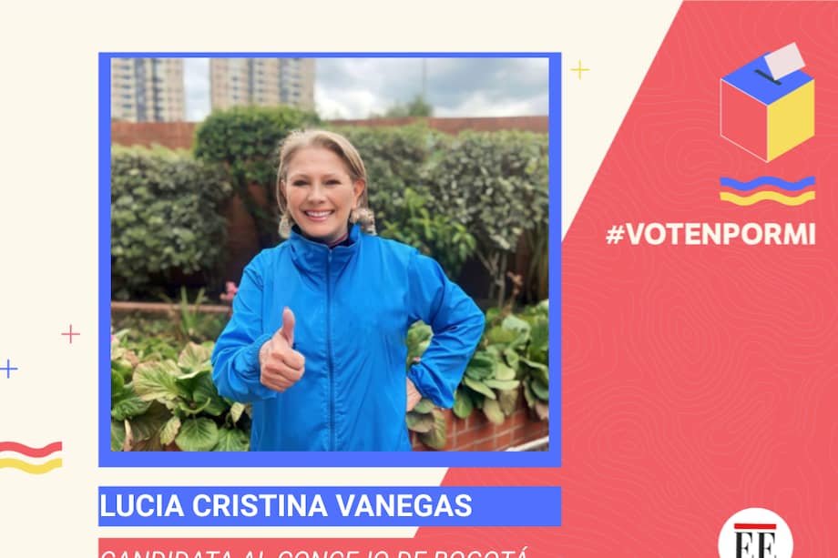 Lucía Cristina Vanegas, candidata al Concejo de Bogotá.