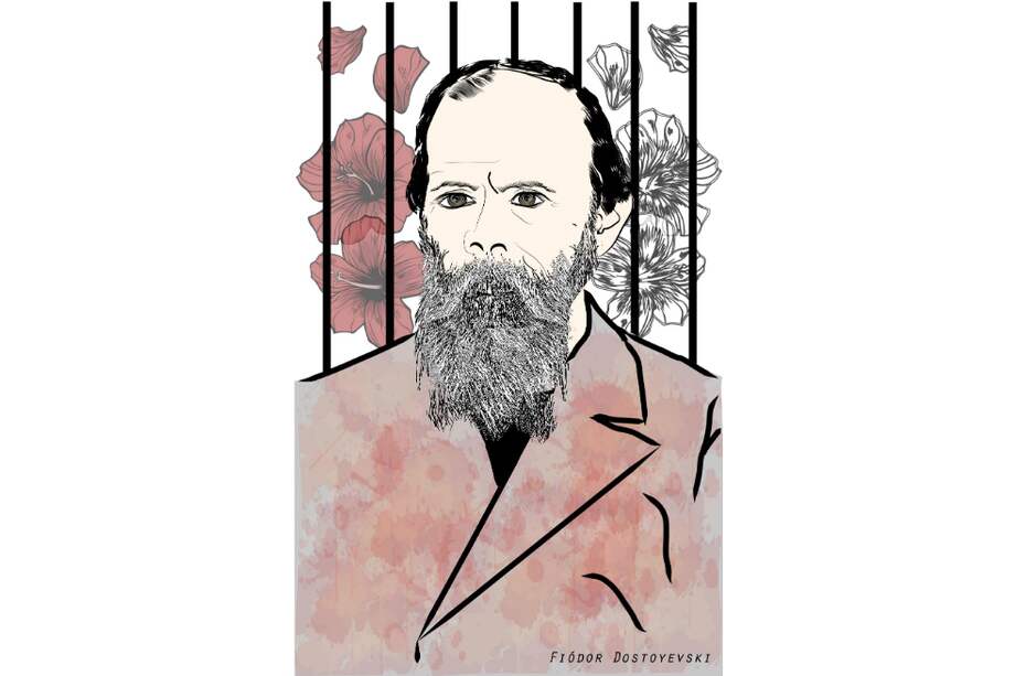 Fiódor Dostoyevski, en versión de la ilustradora María Camila Quiceno.