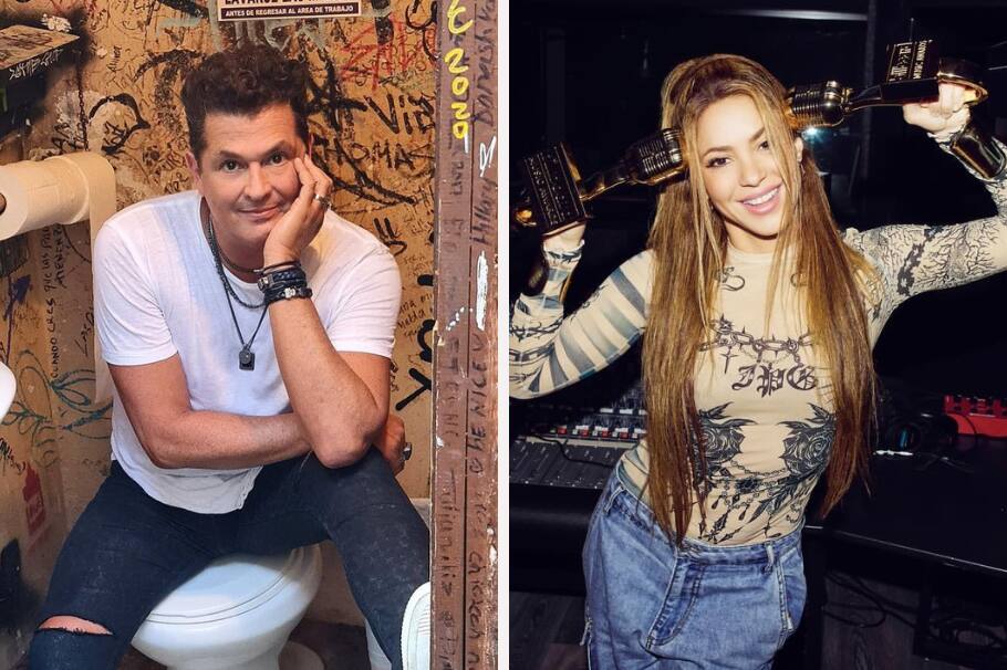 En video quedó captado el momento en que Shakira se sube al escenario de Carlos Vives y canta con él. ¡El samario no pudo ocultar la emoción!