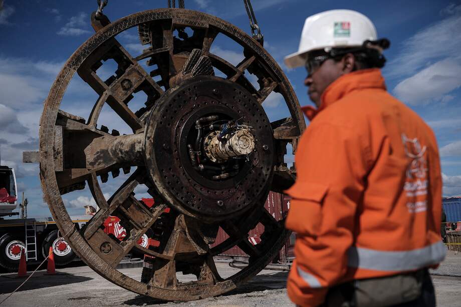 El disco de corte es la parte delantera de la segunda tuneladora. / Mauricio Alvarado