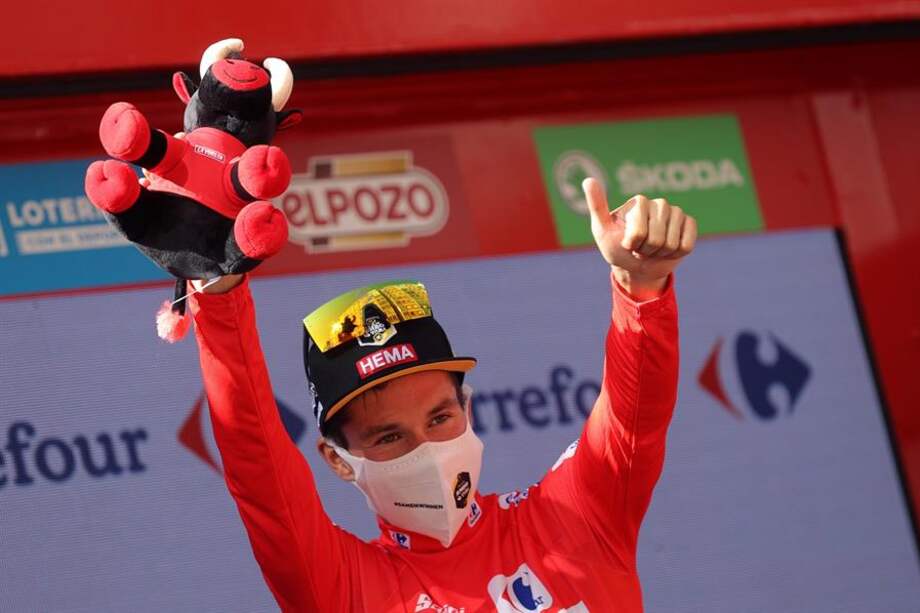 El esloveno Primoz Roglic, líder de la Vuelta a España 2021.