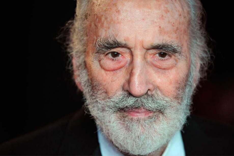 El actor Christopher Lee.