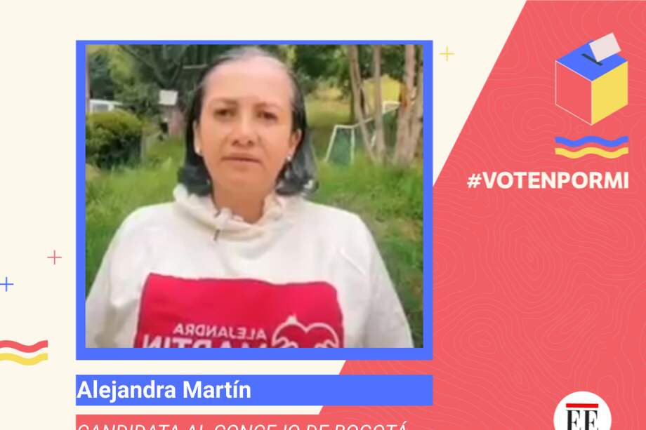 Alejandra Martín, candidata al Concejo de Bogotá.