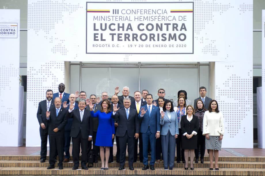 Delegaciones de más de 25 países y de organismos internacionales asistieron a la III Conferencia Ministerial Hemisférica de Lucha contra el Terrorismo, celebrada en la Escuela de Cadetes General Santander, en Bogotá. / Presidencia de la República