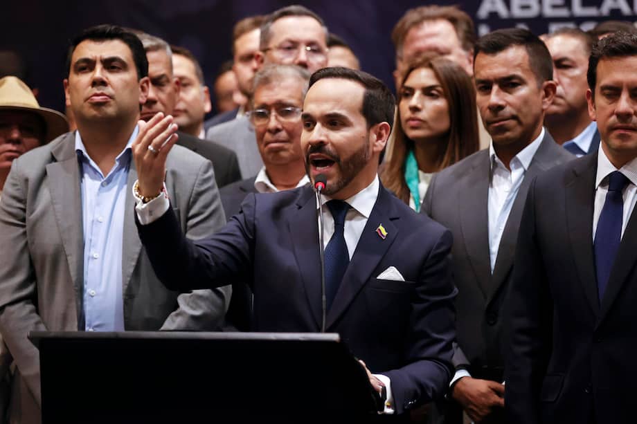 El presidente electo, Abelardo de la Espriella entregó detalles sobre su ceremonia de posesión el 7 de agosto a desarrollarse en Cali. / Mauricio Dueñas -EFE