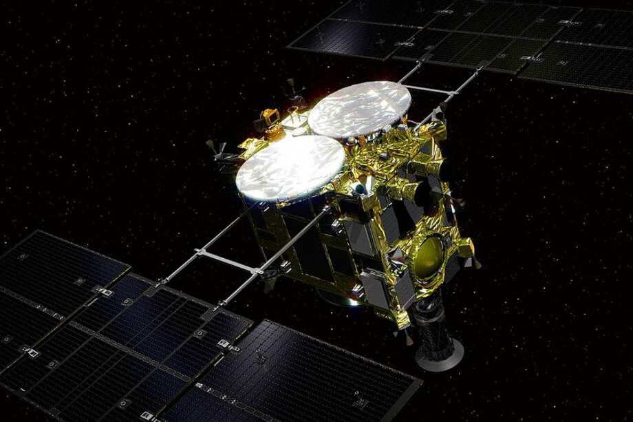 Imagen de la sonda Hayabusa 2, de Japón. / Wikimedia - Creative Commons - Go Miyazaki