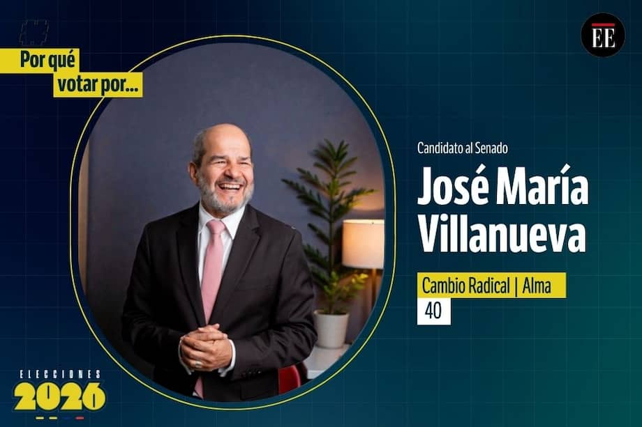 José María Villanueva, candidato al Senado.