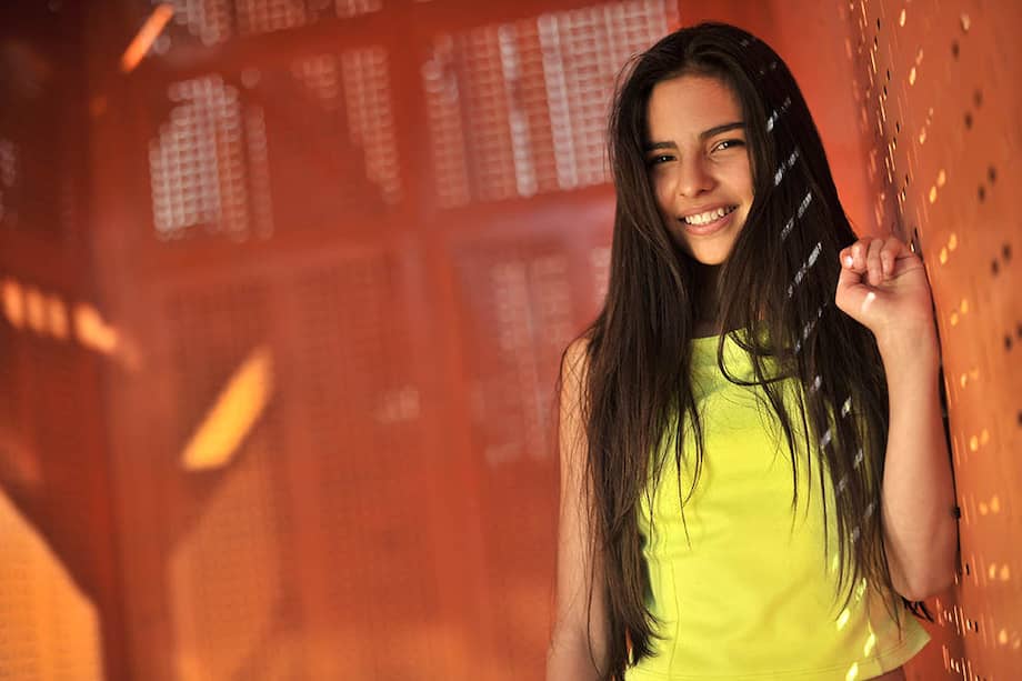 Michelle Orozco lleva cinco años actuando. Su primer papel fue en la serie Pablo escobar. / Óscar Pérez - El Espectador